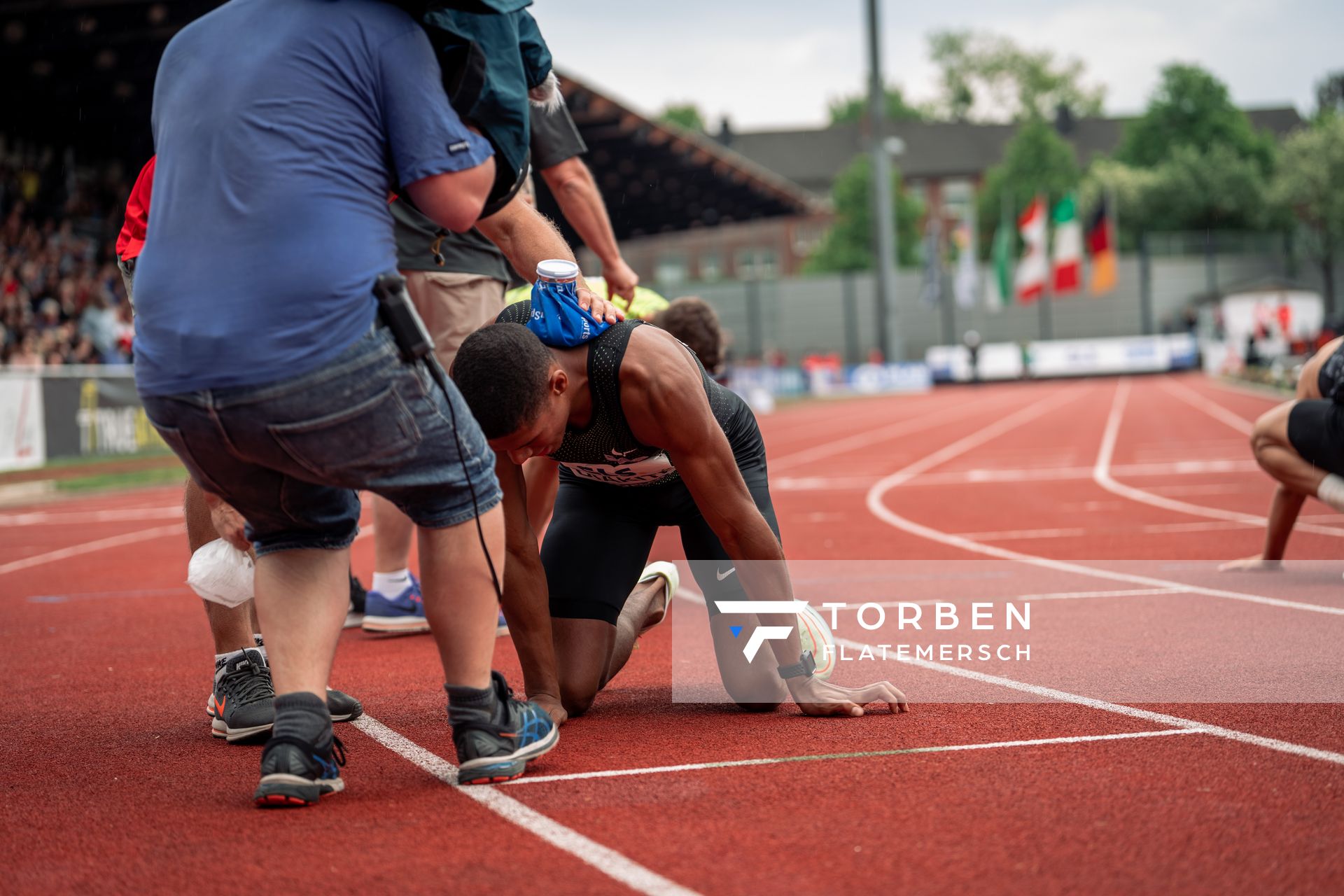 Neuer Meetingrekord für Malik Diakite (Hannover 96) über 400m in 46.76 Sekunden am 07.05.2022 beim Stadtwerke Ratingen Mehrkampf-Meeting 2022 in Ratingen